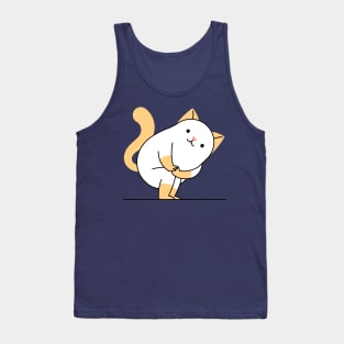 Yoga Cat Twisting Chair Pose Tank Top